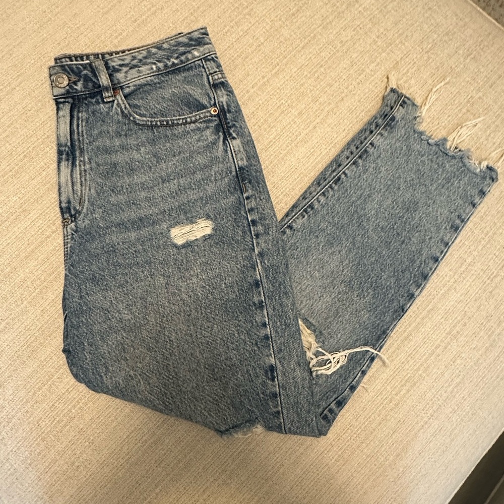 Garage Distressed Denim Jeans